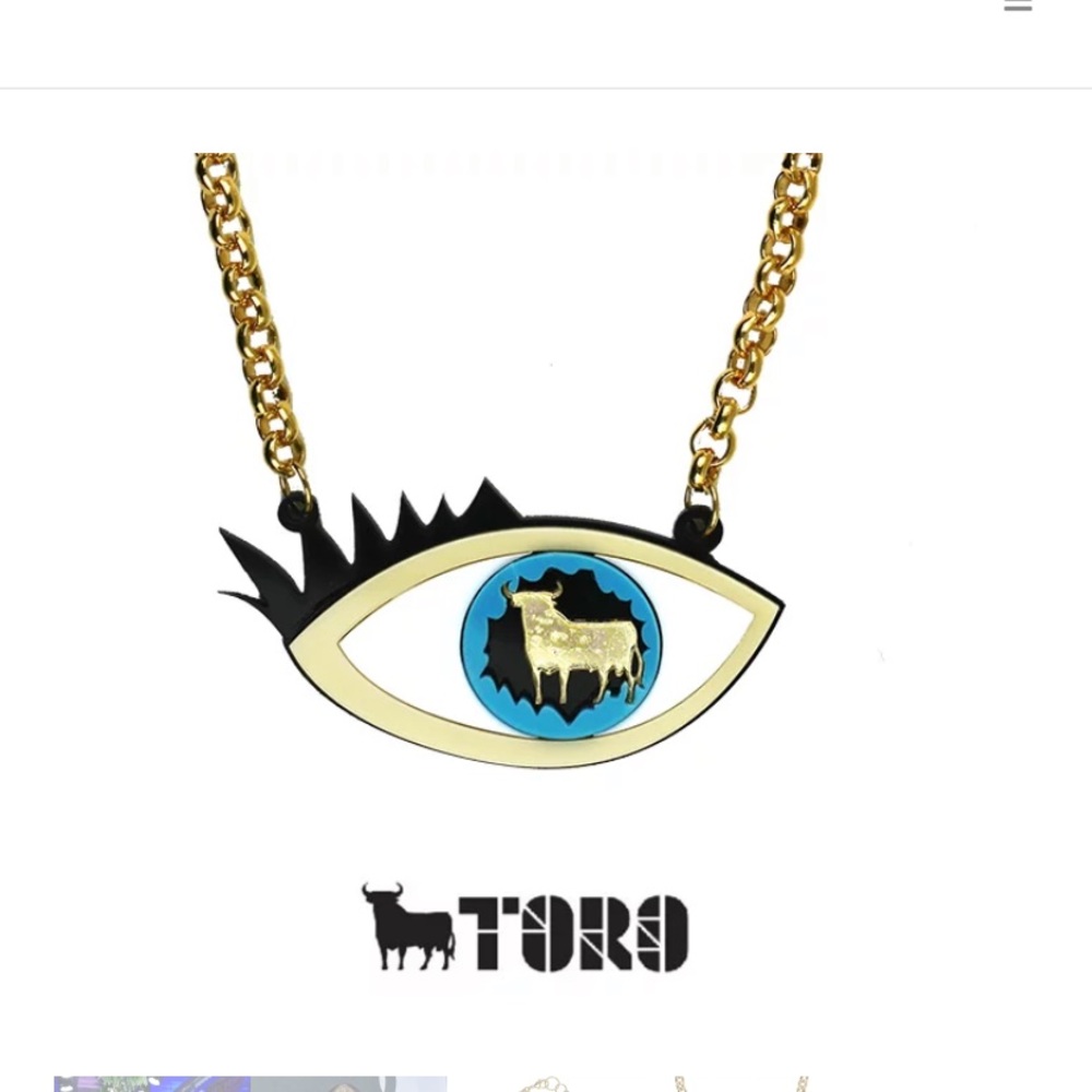 Toro Evil Eye statement necklace 🧿